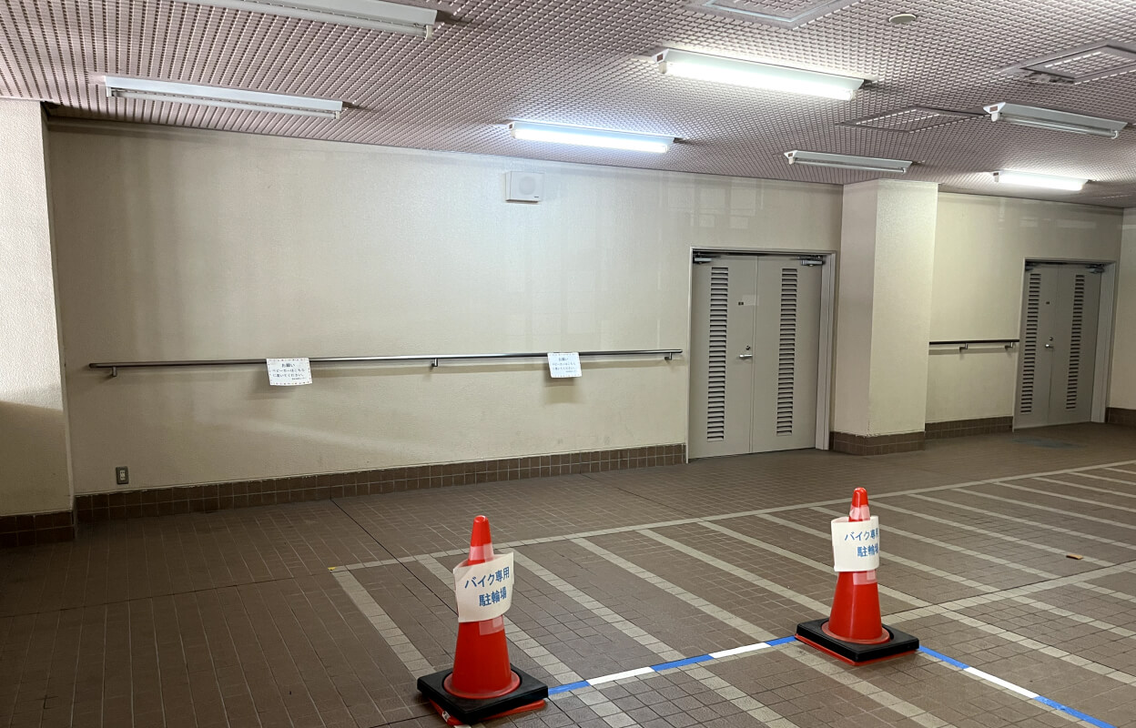 落合第一地域センター バイク専用駐輪場