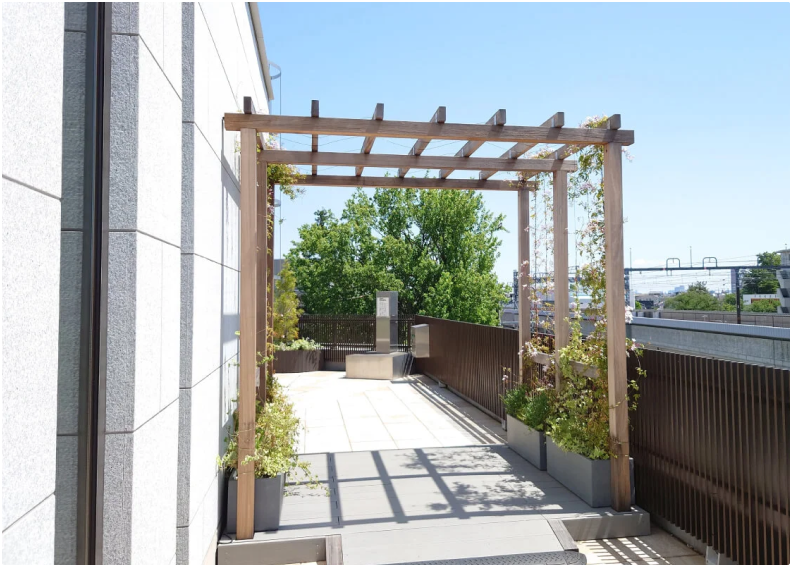 提携葬儀場 外廊下