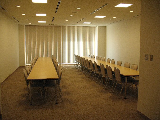 印西斎場の待合室