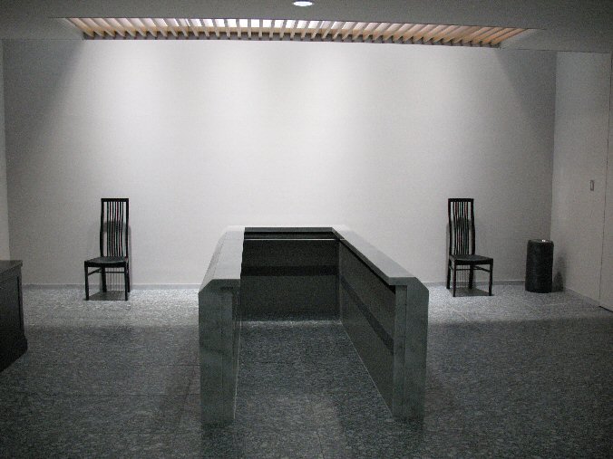 印西斎場の収骨室