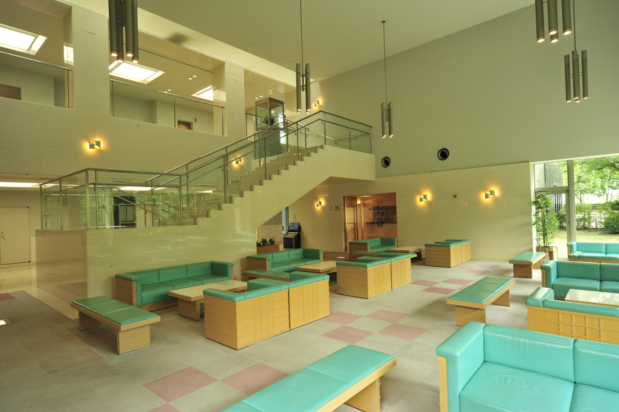 ウイングホール柏斎場の待合室