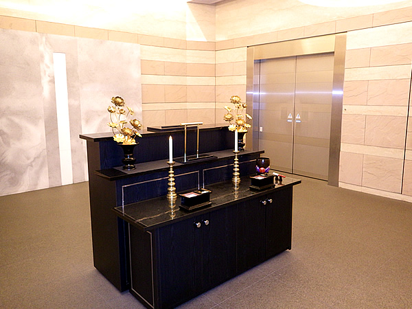 千葉市斎場の告別室