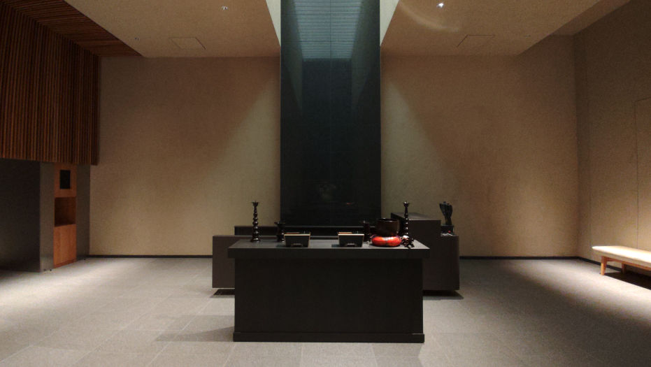 きみさらず聖苑の告別・収骨室