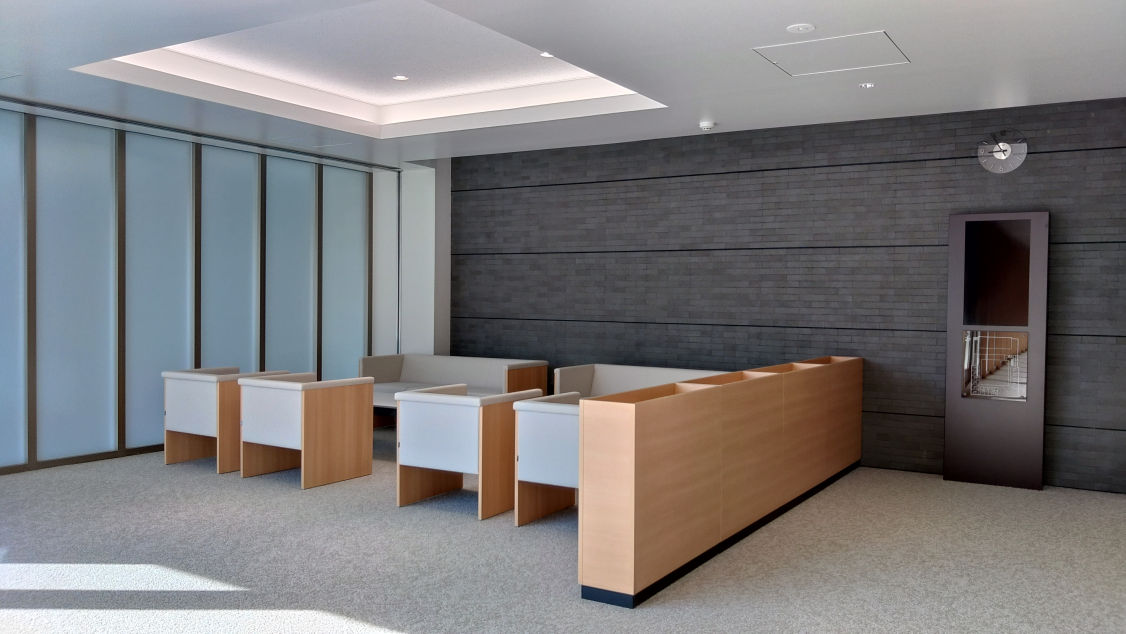 きみさらず聖苑の待合サブホール