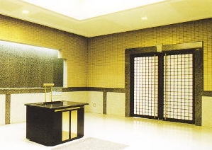 茅ヶ崎市斎場の収骨室