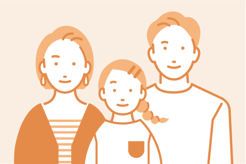 子育て世帯の３人家族